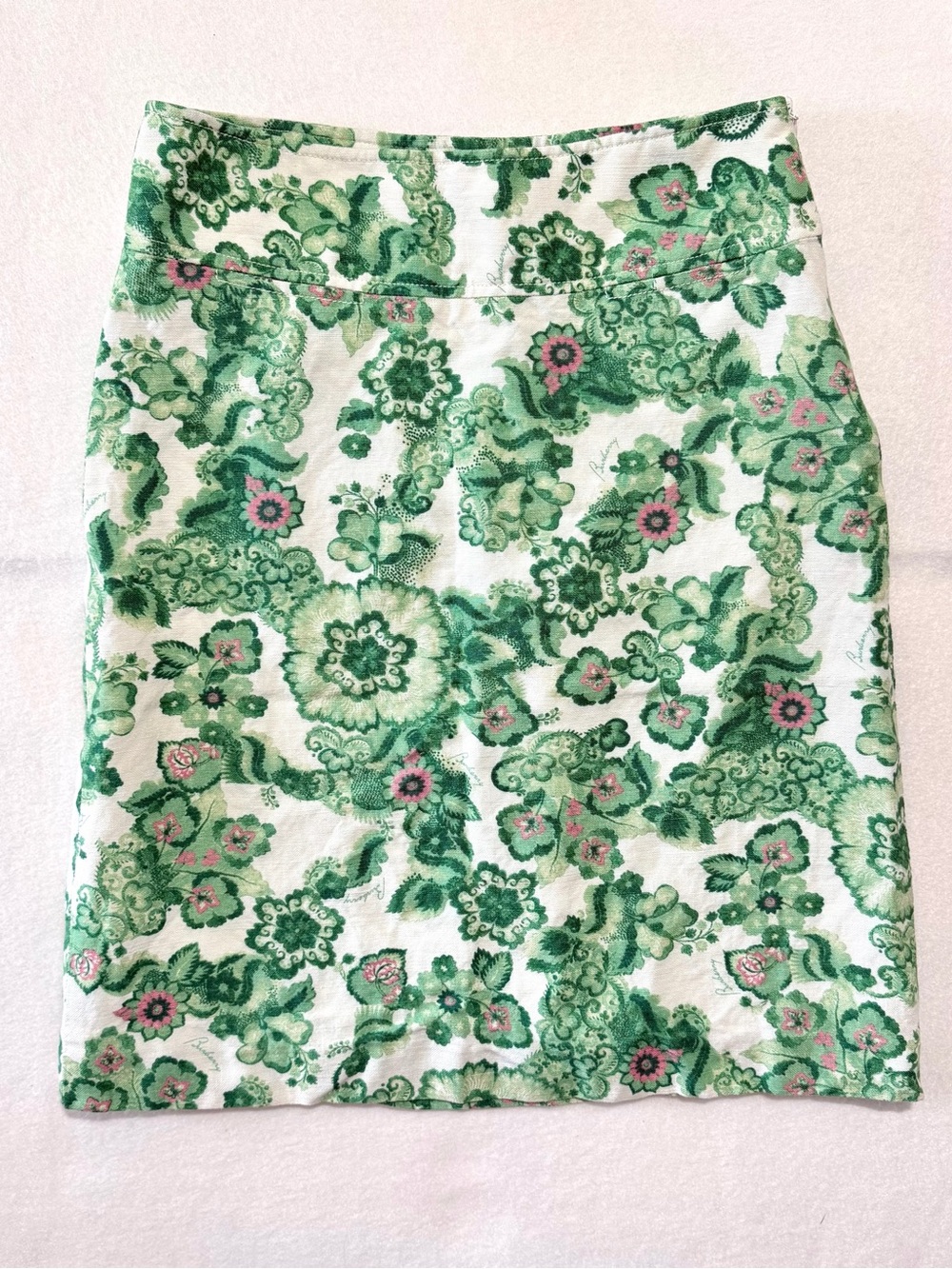 Burberry Floral Skirt
